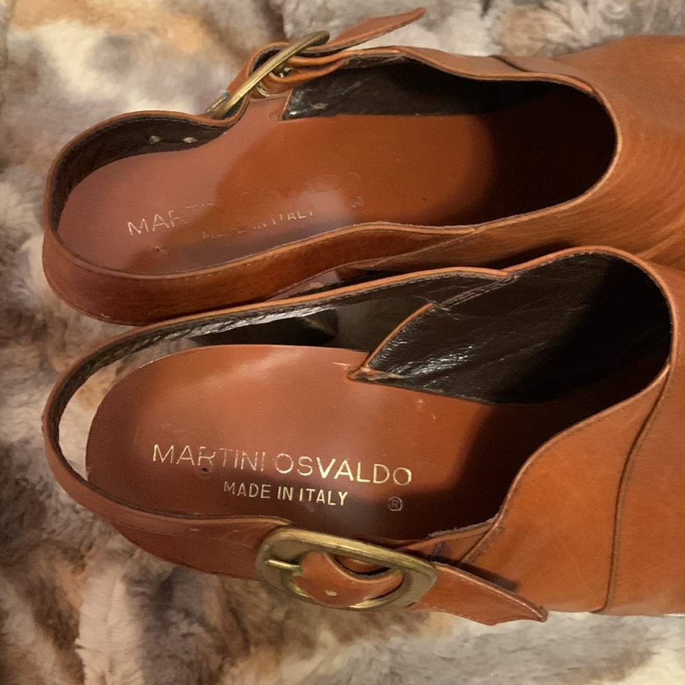 MARTINI OSVALDO Leather Heels / Sandals — 6.5 - Picture 6 of 12